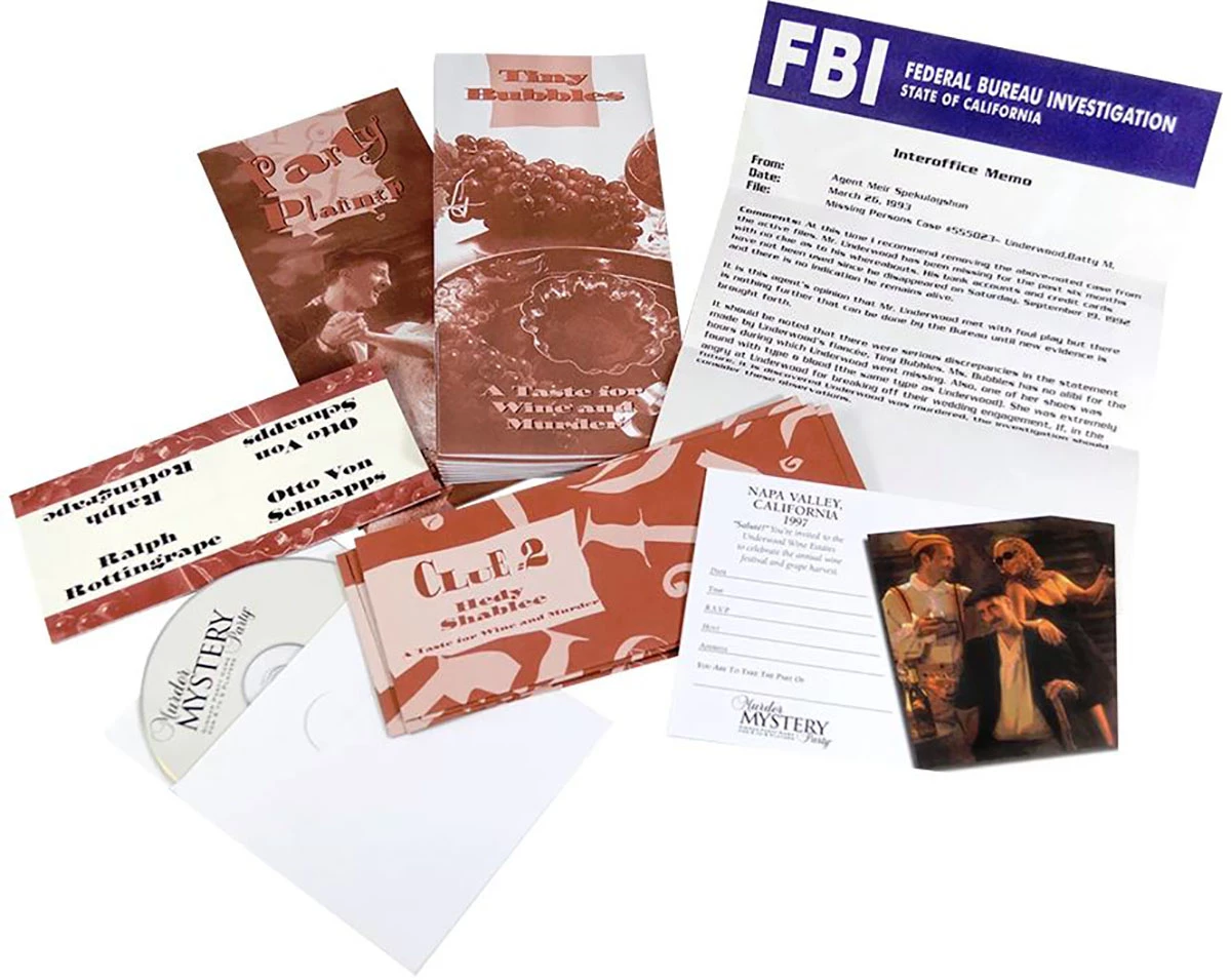 Discount ๐คฉ University Games Pieces A Taste For Wine & Murder Game ๐ 4 Discount ๐คฉ University Games Pieces A Taste For Wine & Murder Game ๐ - Image 2