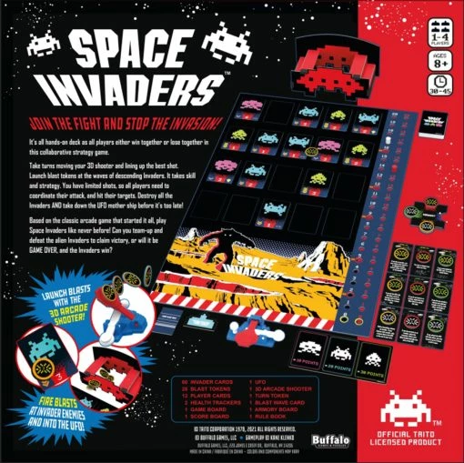New ⭐ Buffalo Games Buffalo Games Space Invaders Game 🔥 -Games Sales Store 079346002726 b3