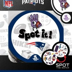 Outlet 🔥 MasterPieces MasterPieces Spot It! New England Patriots 👍 -Games Sales Store 705988417535 front