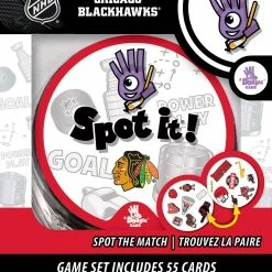 Best reviews of 🤩 MasterPieces MasterPieces Spot It! Chicago Blackhawks 🌟 -Games Sales Store 705988417672 FRONT