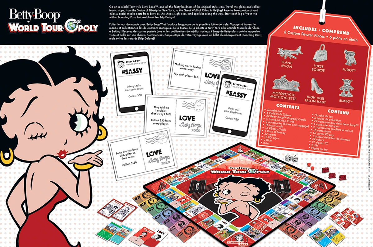 Discount 🔔 MasterPieces MasterPieces Betty Boop World Tour Opoly 😀 5 Discount 🔔 MasterPieces MasterPieces Betty Boop World Tour Opoly 😀 - Image 3