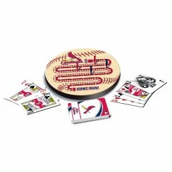 Best Pirce 🧨 MasterPieces MasterPieces St. Louis Cardinals Cribbage ✔️ -Games Sales Store 705988420115 O