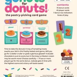 Deals ✨ Gamewright Gamewright Go Nuts For Donuts 💯 -Games Sales Store 759751001117 BACK