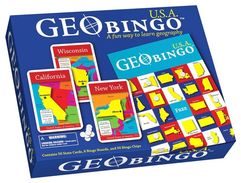 New ๐ Geo Toys Geo Toys GeoBingo - USA ๐ 3 New ๐ Geo Toys Geo Toys GeoBingo - USA ๐
